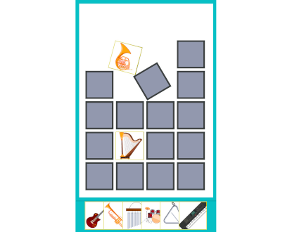 Online memory game - music