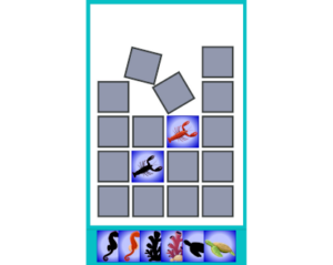 Online memory game - under the sea