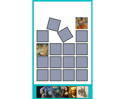 Online memory game - famous paintings