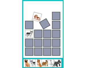 Online memory game - dogs