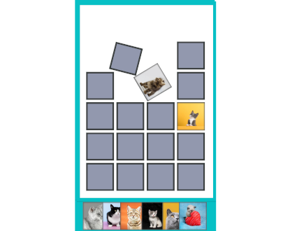 Online memory game - cats