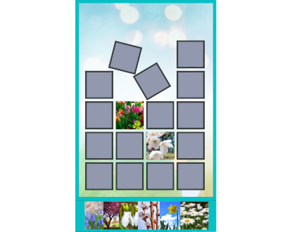 Online memory game Spring Flowers