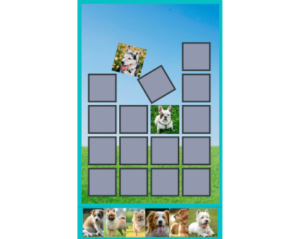 Online memory game Dogs
